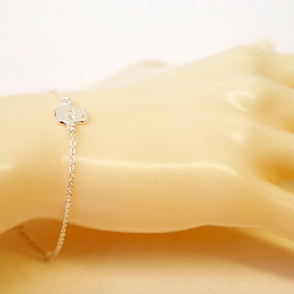 Tiny Skull Necklace/Bracelet/Anklet, Handmade 🌸 - Picture 4 of 5